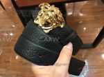 AAA Quality Versace Adjustable Leather Belt Prcie - Yellow Gold Medusa Buckle